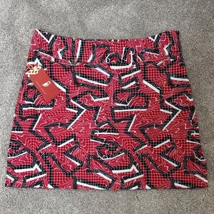 NWT golf skirt skort Sport Haley geometric print size 4